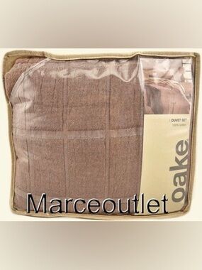 100% Cotton Oake Duvet Set - Coral